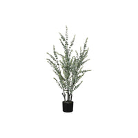 Monarch Specialties 44" Artificial Indoor Eucalyptus Tree - Floor - Black Pot-Create your own oasis with this 44" tall artificial Eucalyptus floor plant set in a stylish black pot