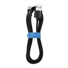 Blu Element Braided Charge/Sync Lightning USB 4ft Black (B4MFIBK)-Works with all USB car and wall chargers