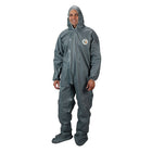 Lakeland Coverall, Hood, Pyrolon Cr/Fr, 2Mil, Boot/Wrist, Sml (51150-S)-Material: Pyrolon