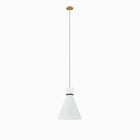 Modway - Starlight 1-Lumière Lumière suspendue - Laiton en satin blanc-Pendentif moderne à une lumière