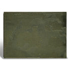 Champs Camo Leather Center Wing Wallet - Green-3 slot pockets