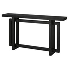Hudson&Canal Breslow 55"W Console Table - Black Grain-Tabletop features a weight capacity of 50 lbs