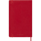 Moleskine - 2026 Agenda semainier Classic 12 mois à couverture souple - 5" x 8.25" - Rouge écarlate-Message « in case of loss » (en cas de perte) imprimé sur la page de garde