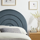 Modway Solana Arched Performance Velvet Twin Headboard - Cadet Blue-Dense Foam Padding