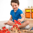 Miniland - MLE94050 Château en bois à empiler-Ces activités aident les enfants à apprendre les chiffres et à développer leurs compétences en tri.