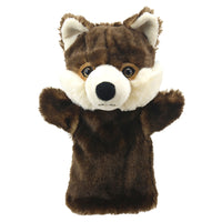 The Company Animal Puppet Buddies: Wolf-With its bright eyes and sleek fur, this puppet beautifully captures the essence of the wild wolf. Ideal for children. Ideal for children, and designed to fit most adult hands too