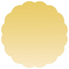 JAM Paper Standard Label Rolls - Scallop Shaped - 1 5/8 x 1 5/8 - Gold Metallic Foil - 125 Labels/Roll-Size: Scalloped ( 1 5/8 x 1 5/8 Inches ) | Printer friendly DIY Promational Stickers are easy to create and customize.