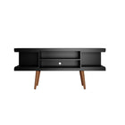 Manhattan Comfort Utopia 53.14" Modern TV Stand - Black-Mid-Century Modern Free Standing TV Stand for Living Room and Bedroom use
