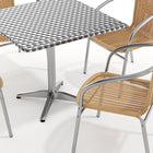 Flash Furniture – Table carrée de 31,5 po en aluminium, 4 sièges en rotin beige, int/ext (TLH-ALUM-32SQ-020BGECHR4-GG)-7