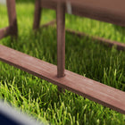 Qaba - Table de pique-nique pour enfants, ensemble table et bancs en bois avec coussins et parasol - bleu-Trou pour parasol permettant de le fixer solidement  
