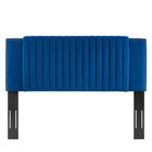 Modway Felicity Channel Tufted Performance Velvet King/California King Headboard - Navy-3 Mounting Positions
