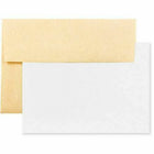 JAM Paper Recycled Parchment Stationery Set - 25 Cards and 25 A7 Envelopes - Antique Gold Yellow - set of 25-Color: Recycled Antique Gold