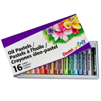 Pentel 16-Colour Oil Pastels Arts Set-More vibrant than chalk pastels, oil pastels make your artwork come to life