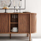 Modway Cadence 63" Curved Sideboard - Walnut-Leveling Non-Marking Feet