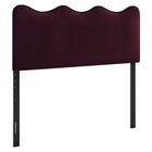 Modway Athena Stain-Resistant Performance Velvet Queen Size Headboard - Mulberry-Stain-Resistant Performance Velvet