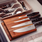 Tramontina - Ensemble de couverts pour barbecue Churrasco avec porte-couteaux magnétique en bois - Acier inoxydable - Manches en polywood - Ensemble de 5 pièces-6
