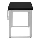 Monarch Specialties 7684 48" Computer Desk - Black/Adj.Height/ Silver Metal-8