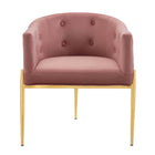 Modway Savour Tufted Performance Velvet Accent Chairs - Dusty Rose - 2 Pack-8
