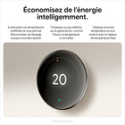 Google - Thermostat d'apprentissage Nest (4e génération) avec capteur de température Nest (2e génération) - Argent poli-Lorsqu'il est temps de changer votre filtre à air, vous recevrez une alerte basée sur l'utilisation réelle. Et vous recevrez des rappels d'entretien saisonnier.