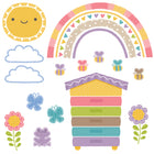 TREND enterprises Rainbow Garden Bulletin Board Set - 40" - 32 Pack-Manufactured in North America for quality and safety. Intended for ages 3 and up