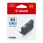 Canon CLI-65 Genuine Ink Cartridge - Standard Yield - Photo Cyan-For use with Canon PIXMA PRO-200 and PRO-200S Professional Photographic Inkjet Printer