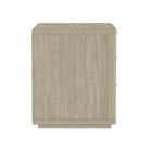 Manhattan Comfort Evelyn 32" Modern 3-Drawer Nightstand 2-Piece Set - Natural-Perfect for Bedside Storage, Lamps or Display Items