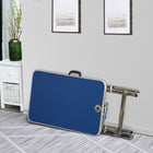 PawHut Foldable Dog Grooming Table for Medium Dogs - Blue-Adjustable grooming arm with clamp included for different dog sizes