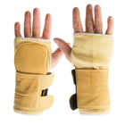 IMPACTO® 720-20 X-GR Paire Gant Antichocs/Anti-coupures avec support de poignet en cuir, sans doigts, coussinet gel paume-1