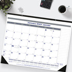 Blueline 2027 Net Zero Carbon Monthly Desk Pad Calendar - 22" x 17" - Bilingual-Two-hole punched to hang