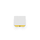 Manhattan Comfort Liberty 2.0 Nightstand, White and Yellow (204AMC63)-Fashionable Splayed Legs made from Solid Wood for Extra Durability.