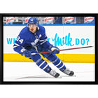 Auston Matthews Toronto Maple Leafs Skating - Framed Canvas - 31" x 22"-Premium canvas print with gallery-wrapped edges