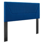 Modway - Patience Chenal Touffé Performance Velvet Tête de lit King/King de Californie, Marine-Tête de lit Channel Tufted King/California King