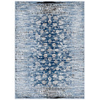 Modway Chiara Distressed Floral Lattice Contemporary Area Rug - 8 ft W x 10 ft L - Moroccan Blue-Distressed Floral Lattice Area Rug