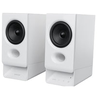 Edifier R20BT BT Multipoint Connection PC Speaker System with Built-in Sound Card and Ambient Light - White-The attached USB cable transmits both power and audio from your computer to the speaker. Simply plug in the USB connector and start enjoying your music without any hassle