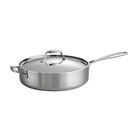 Tramontina 6 Qt Covered Deep Saute Pan Stainless Steel Tri-Ply Clad-Premium Tri-Ply clad construction (18/10 stainless steel, aluminum core, magnetic stainless steel)
