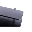 Can-Bramar - Bureau de travail Modernatta, cadre noir mat avec tablettes en mélamine noire-Dimensions: 34.7'' H x 47.2'' W x 19.8'' D (88.2H x 50.3D x 88.2H cm)