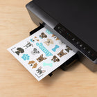 Cricut Waterproof 8.5" x 11" Sticker Set - White - 6 Pack-Requires inkjet printer