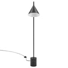 Modway - Ayla Base en marbre Lampe sur pied, Noir-ETL inscrit et approuvé