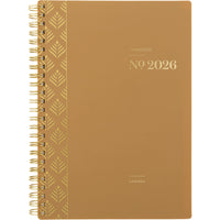 Cambridge - Agenda hebdomadaire/mensuel WorkStyle Focus 2026 - 8 1/2 po H x 5 1/2 po l - argile - bilingue-12 mois : janvier à décembre 2026