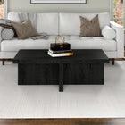 Hudson&Canal Elna 44"W Rectangular Coffee Table - Black Grain-Features easy assembly
