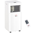 HOMCOM 8000 BTU Quiet Air Conditioner - White-8000 BTU cools instantly, suitable for 215-344 sq. ft. 