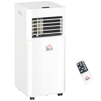 HOMCOM 8000 BTU Quiet Air Conditioner - White-8000 BTU cools instantly, suitable for 215-344 sq. ft. 