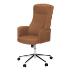 Monarch Specialties 7378 Ergonomic Leather-Look Office Chair - Brown-This modern brown leather-look office chair features a high back design and plush foam cushioning, ensuring you stay comfortable during long work hours
