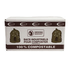 ECO II 100% Compostable Industrial Bags - 26" x 36" - Frosted - 200 Pack-Compostable