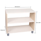 Beleduc Furniture - étagère ouverte en bois Torino - de rangement pour salle de classe à 2 niveaux - naturel-Construction en contreplaqué durable conçue pour résister à l'usure quotidienne