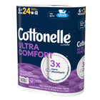 Cottonelle - Papier hygienique Ultra ComfortCare en mega rouleaux -paquet de 6-6 Mega rouleaux = 24 rouleaux simples