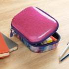 Zipit Glitter Storage Box with Inner Pocket - Pink-6