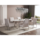 Manhattan Comfort Element 23.74" Modern Velvet Upholstered Dining Chair - Champagne-26.81" L x 23" W x 41.54" H