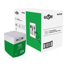 Globe Commercial NAP200 Dinner Napkins - 1/8th Fold - 15" x 17" - 2-Ply - White - 150 Napkins/Pack - 20 Pack-Virgin fibre