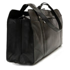 Ashlin® Mallette fourre-tout en cuir Carlton, noir-Construction à glissière supérieure pour la durabilité